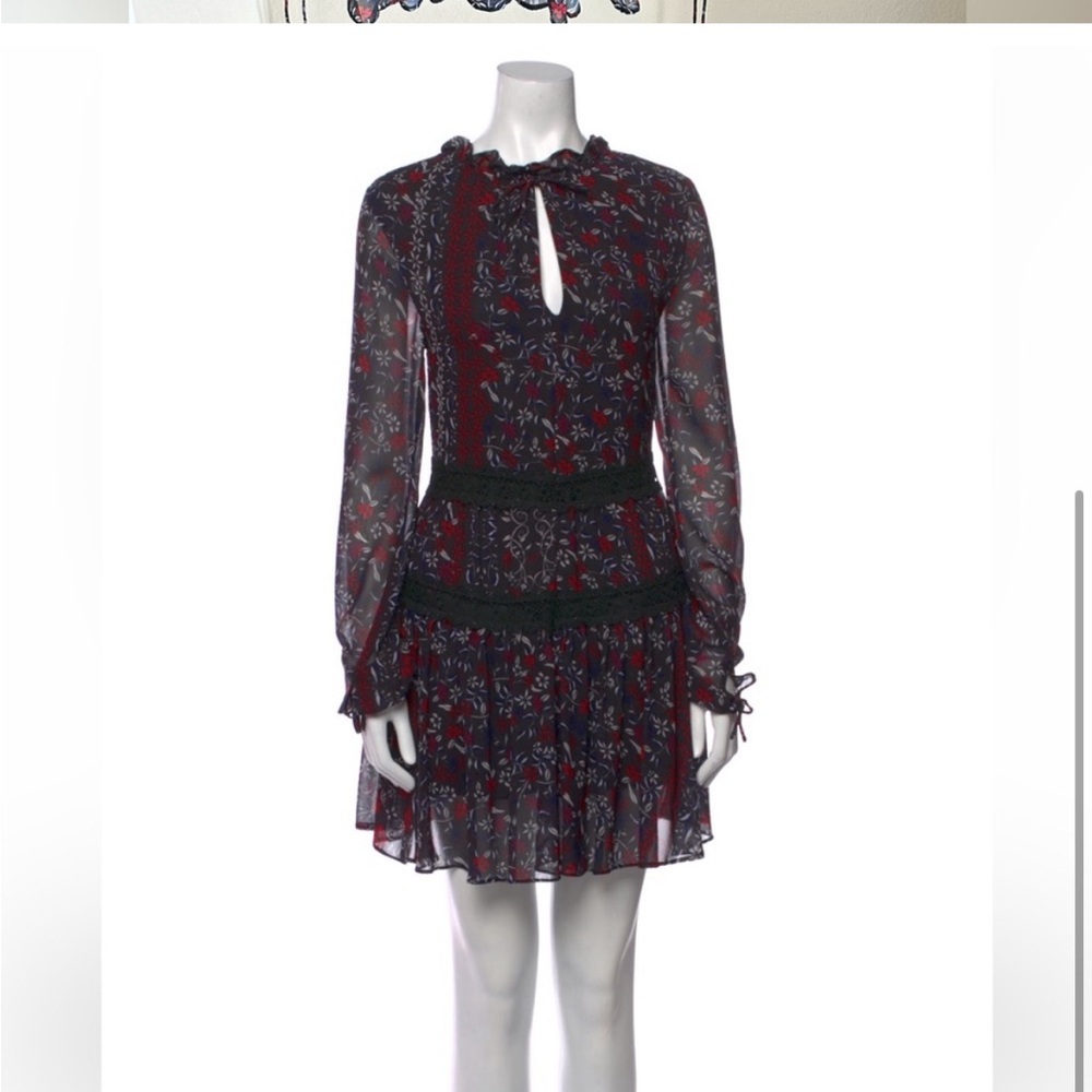 N/Nicholas Floral Print Mini Dress